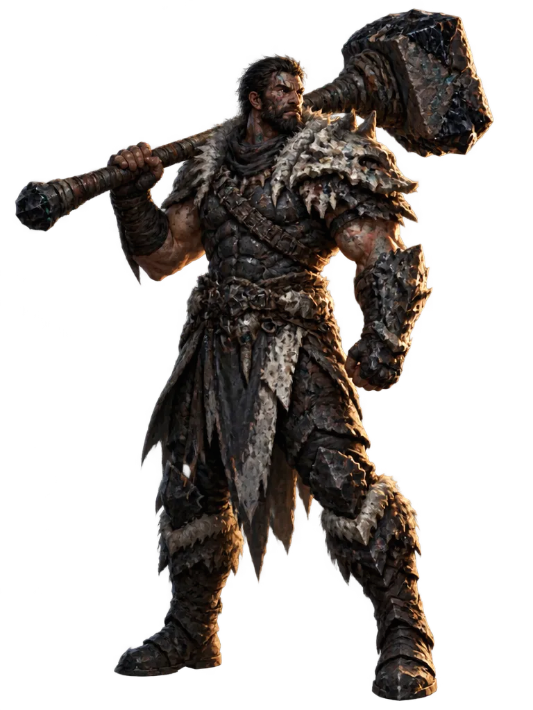 Breaker, pemburu besar memanggul palu basal bermata obsidian